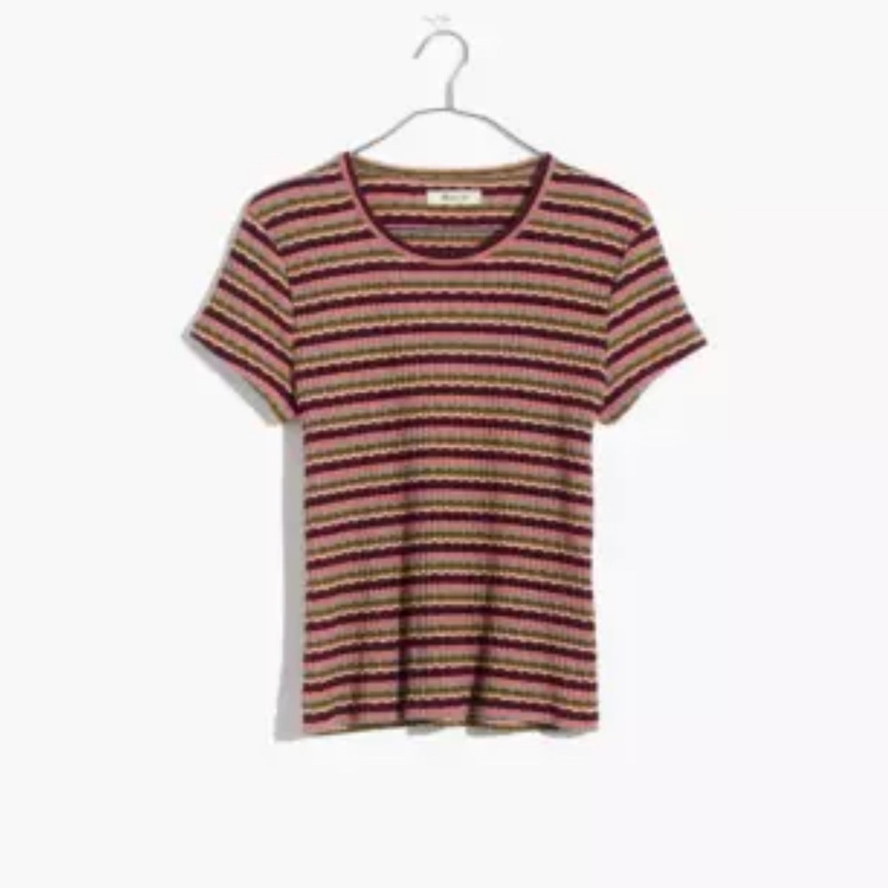 S Madewell Striped Knit Baby Tee.